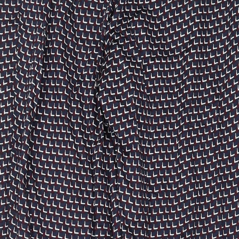 Marks and Spencer Mens Blue Geometric   Pyjama Pants Size L  - 41 IN WAIST