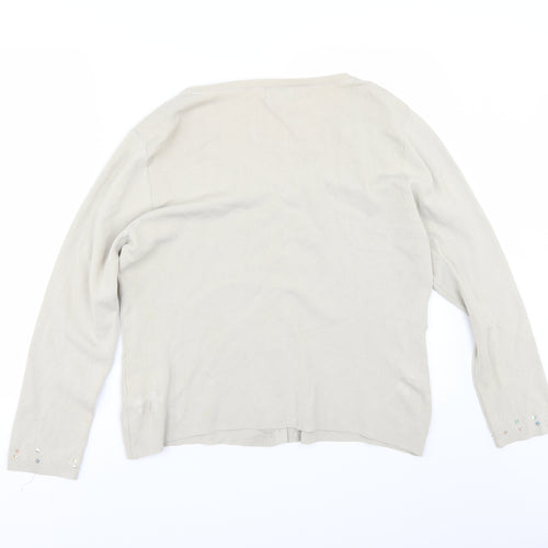 Klass Womens Beige   Cardigan Jumper Size L