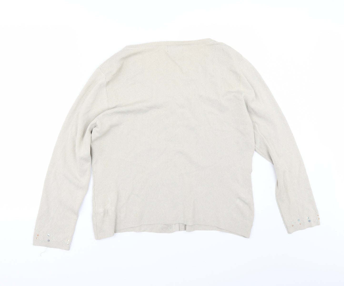 Klass Womens Beige   Cardigan Jumper Size L