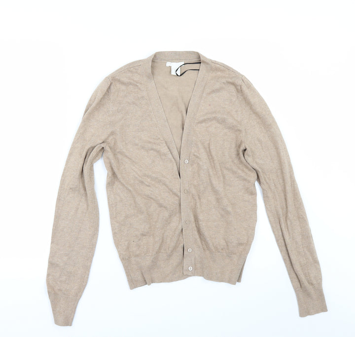 H&M Womens Beige   Henley Jumper Size XS
