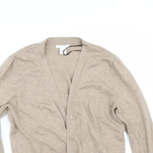 H&M Womens Beige   Henley Jumper Size XS