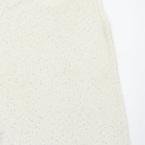 Marks and Spencer Womens Ivory   Pullover Jumper Size 14