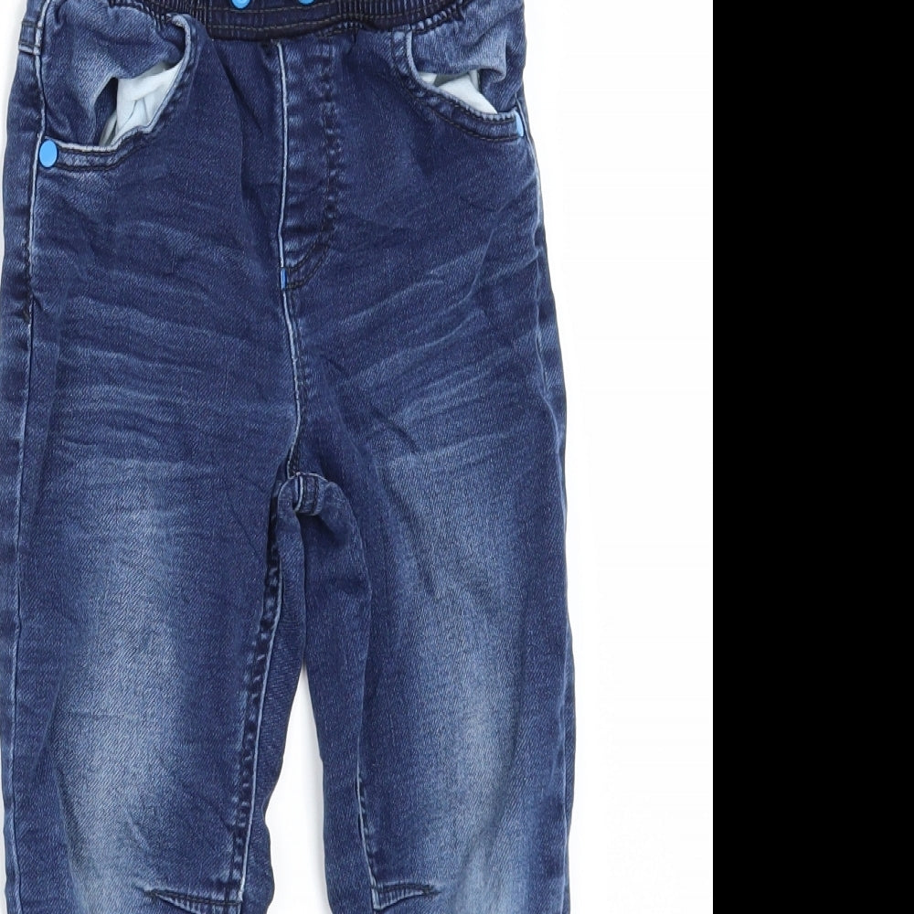 George Boys Blue  Denim Straight Jeans Size 5-6 Years