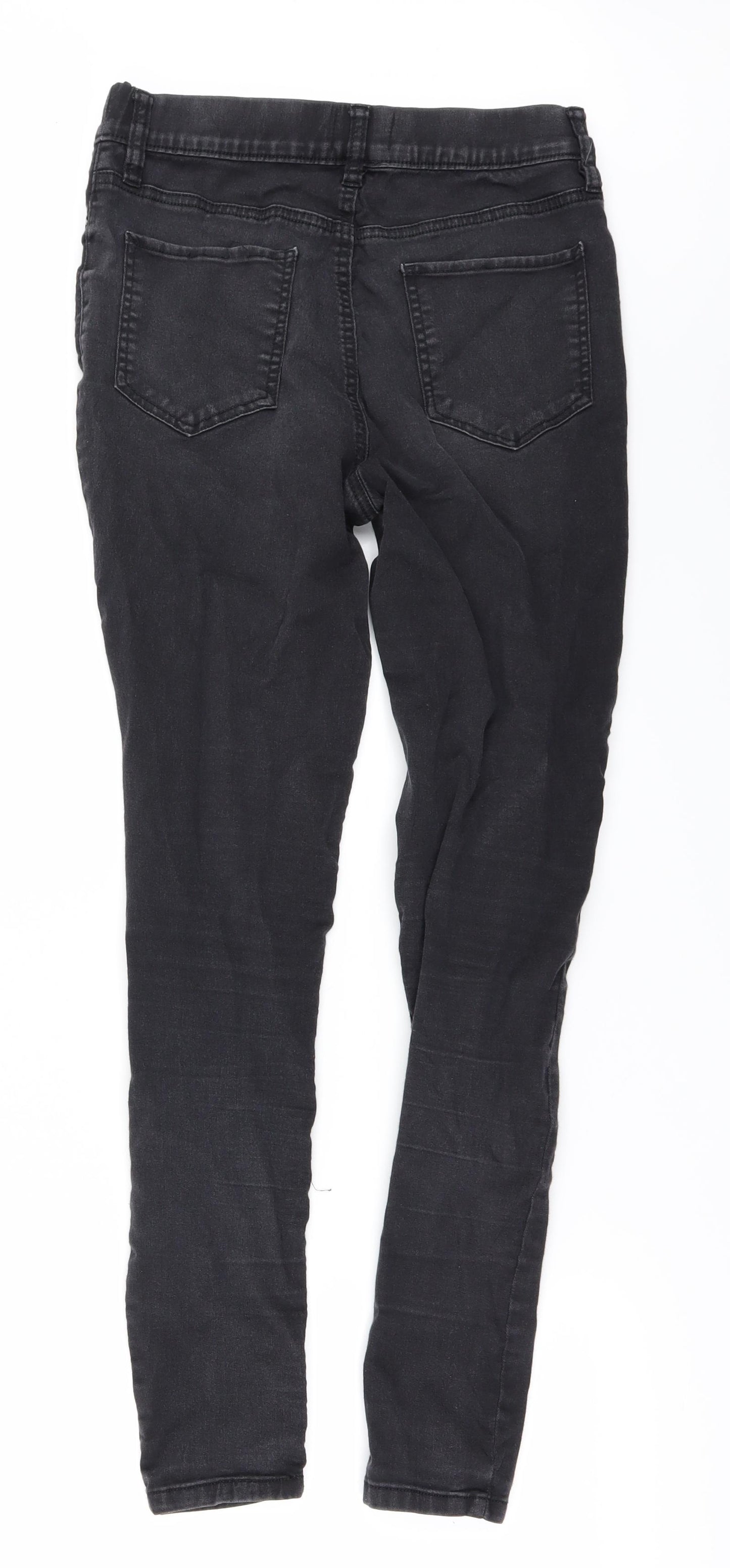 F&F Womens Black  Denim Jegging Jeans Size 14 L29 in