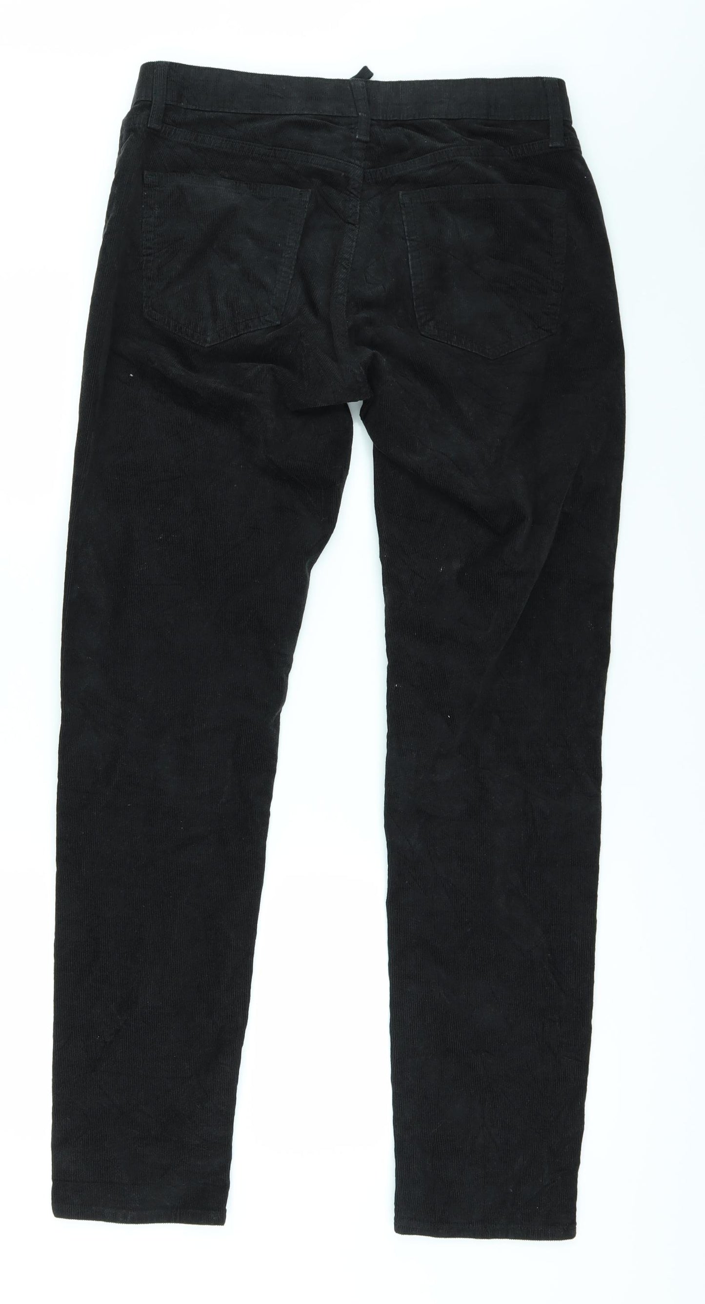 Uniqlo Mens Black  Corduroy Straight Jeans Size 30 in L32 in