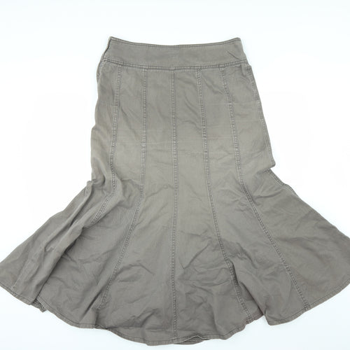 Phase Eight Womens Beige  Denim A-Line Skirt Size 12