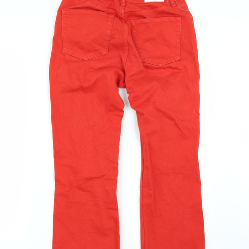 BDG Womens Red  Denim Straight Jeans Size 28 in L23 in