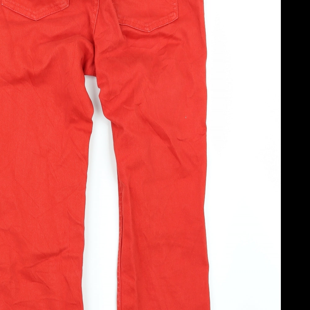 BDG Womens Red  Denim Straight Jeans Size 28 in L23 in