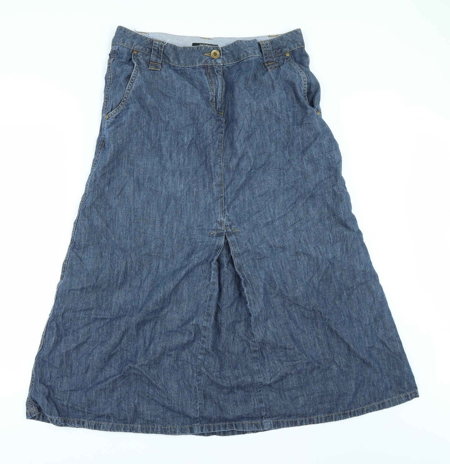George Womens Blue  Denim A-Line Skirt Size 16