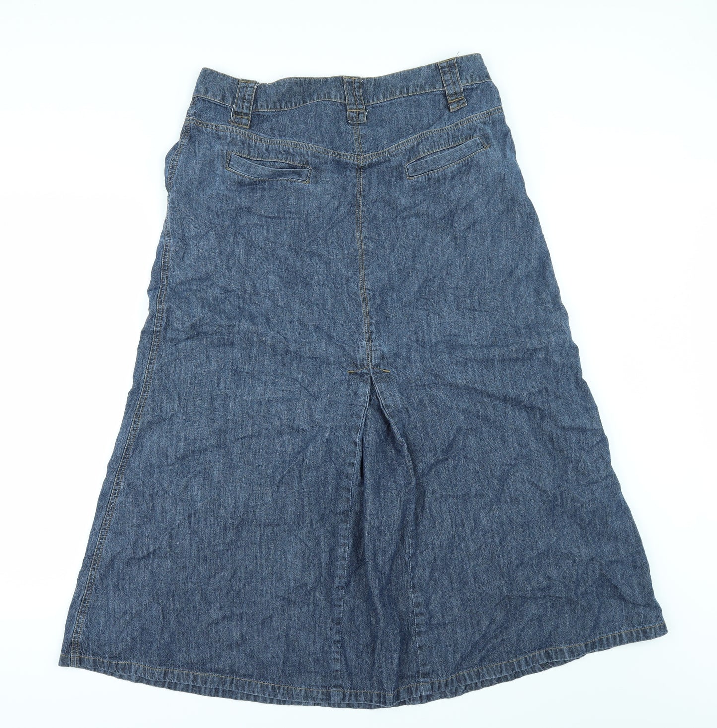 George Womens Blue  Denim A-Line Skirt Size 16