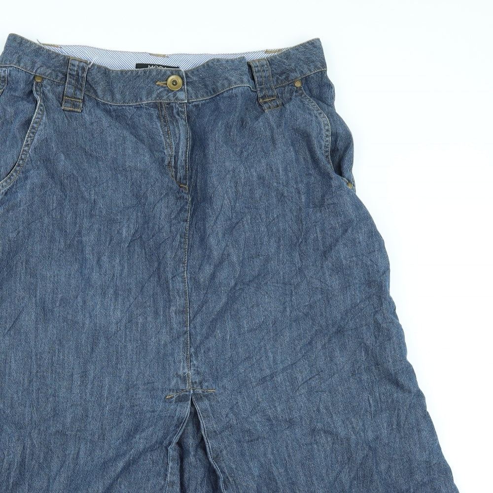 George Womens Blue  Denim A-Line Skirt Size 16