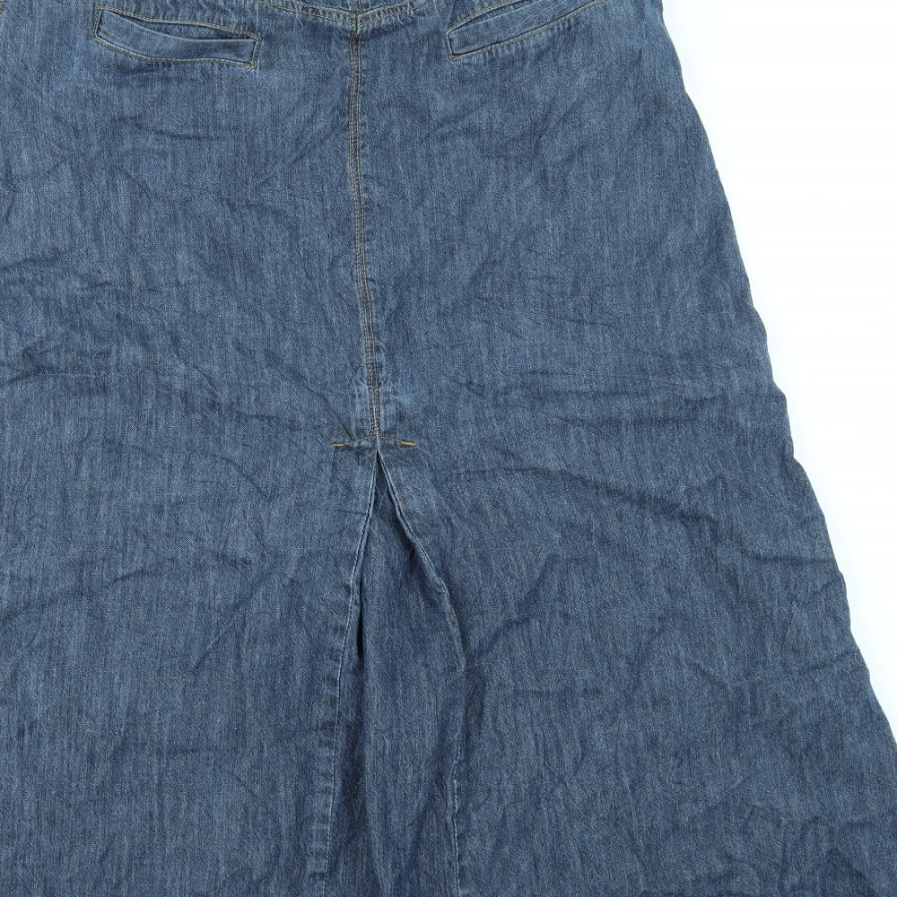 George Womens Blue  Denim A-Line Skirt Size 16