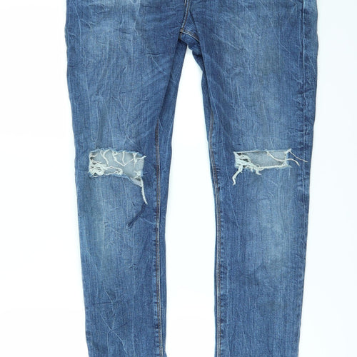 ASOS Womens Blue  Denim Skinny Jeans Size 33 in L32 in