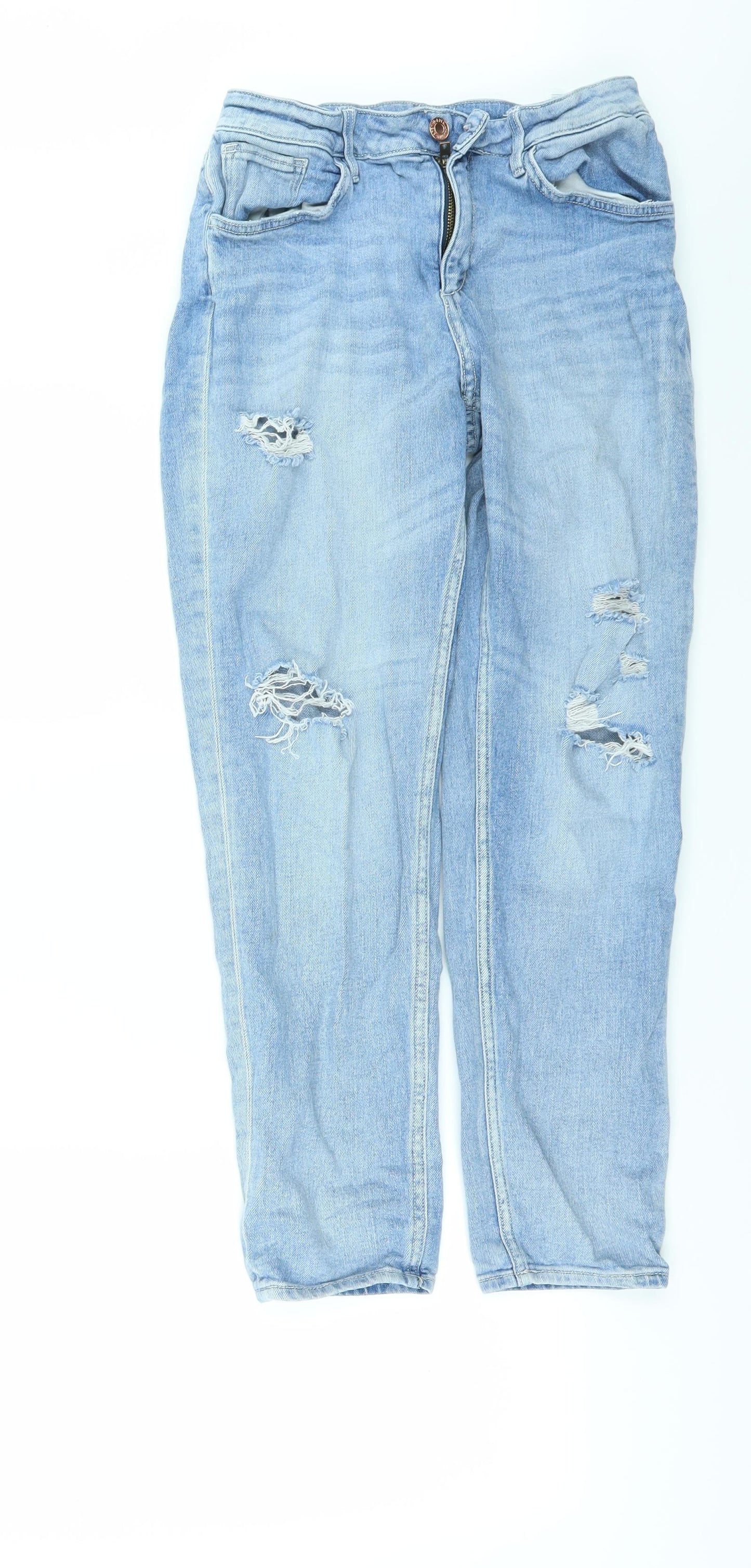 H&M Girls Blue  Denim Boyfriend Jeans Size 12 Years