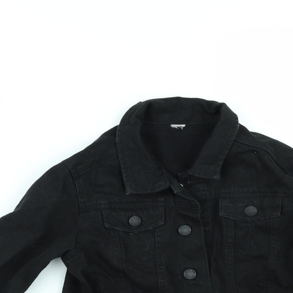 TU Boys Black  Denim Jacket  Size 9-10 Years