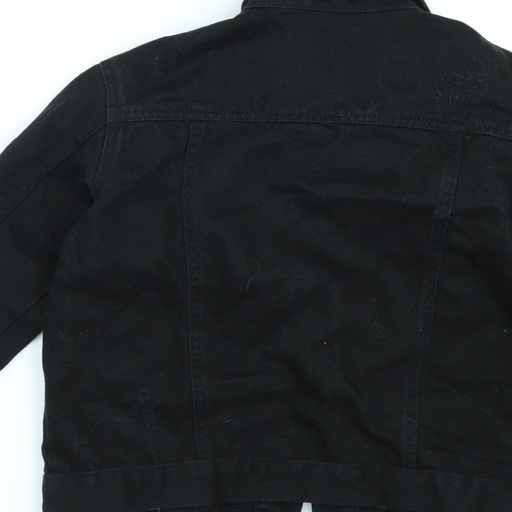 TU Boys Black  Denim Jacket  Size 9-10 Years