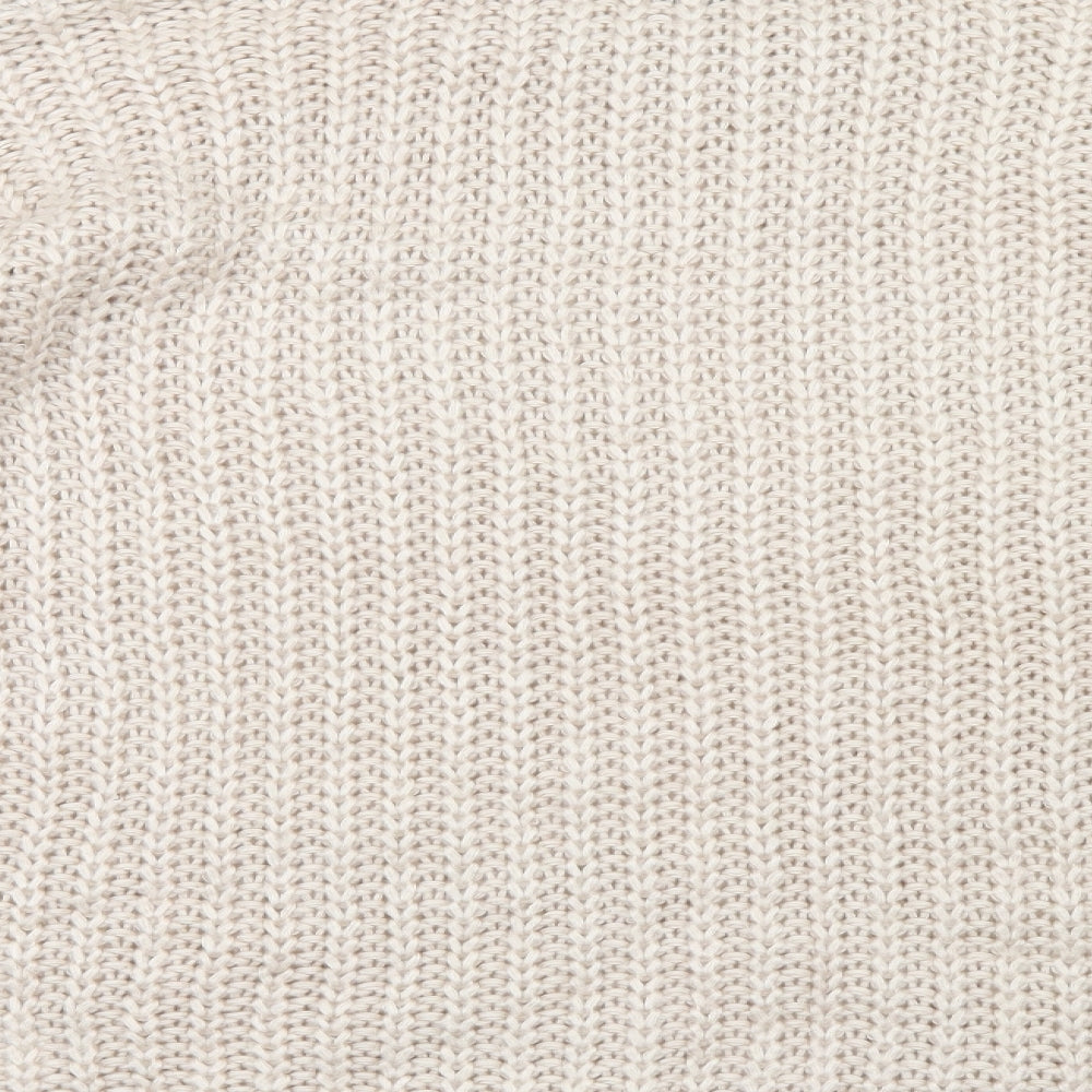 H&M Womens Ivory  Knit Pullover Jumper Size 6