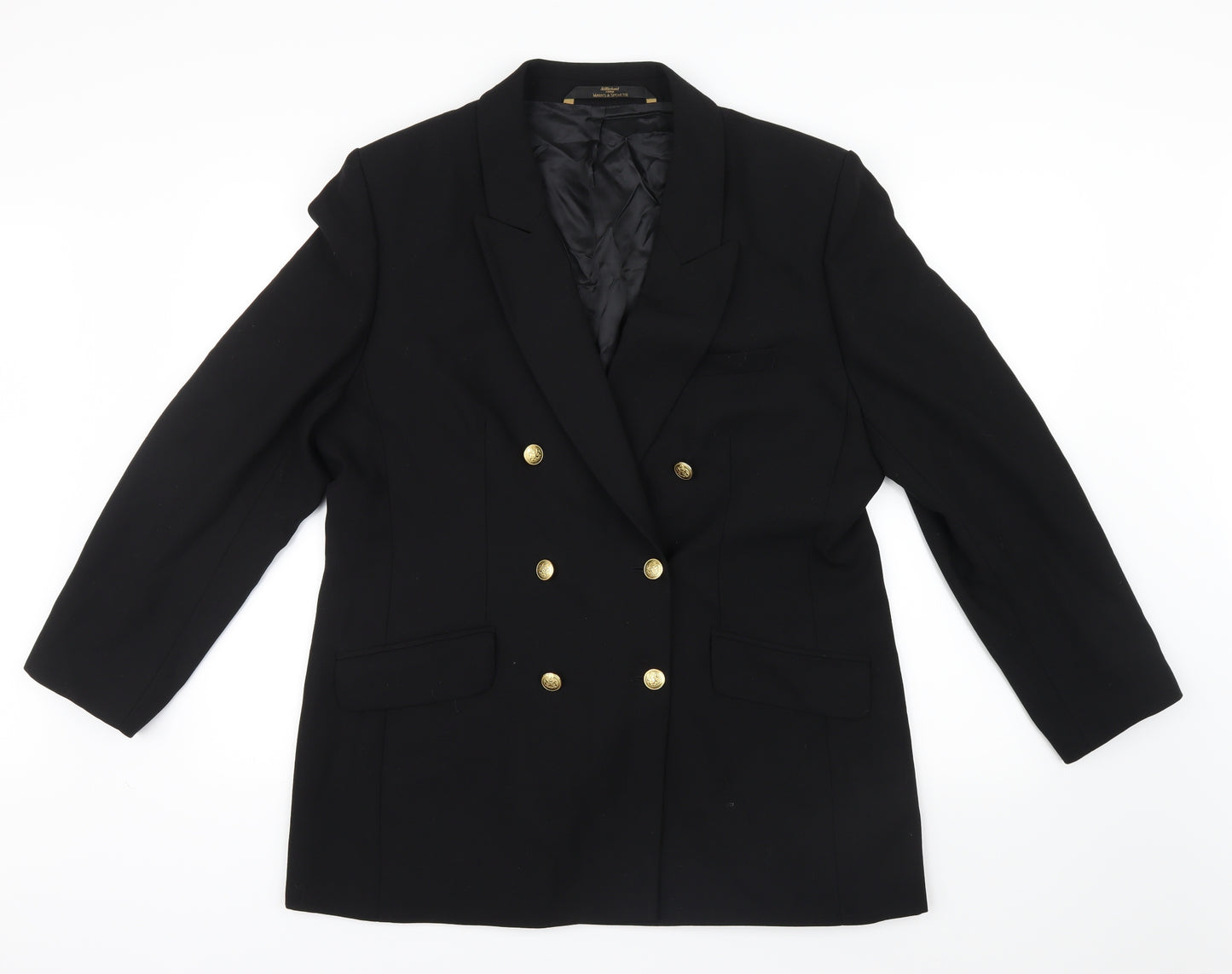 Marks and Spencer Womens Black   Jacket Blazer Size 18