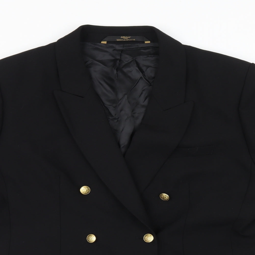 Marks and Spencer Womens Black   Jacket Blazer Size 18