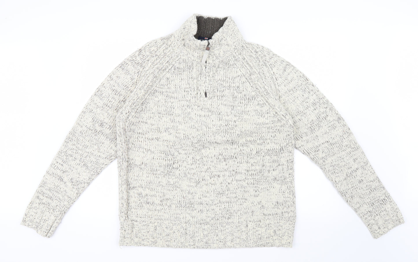 Marks and Spencer Mens Ivory  Knit Pullover Jumper Size M