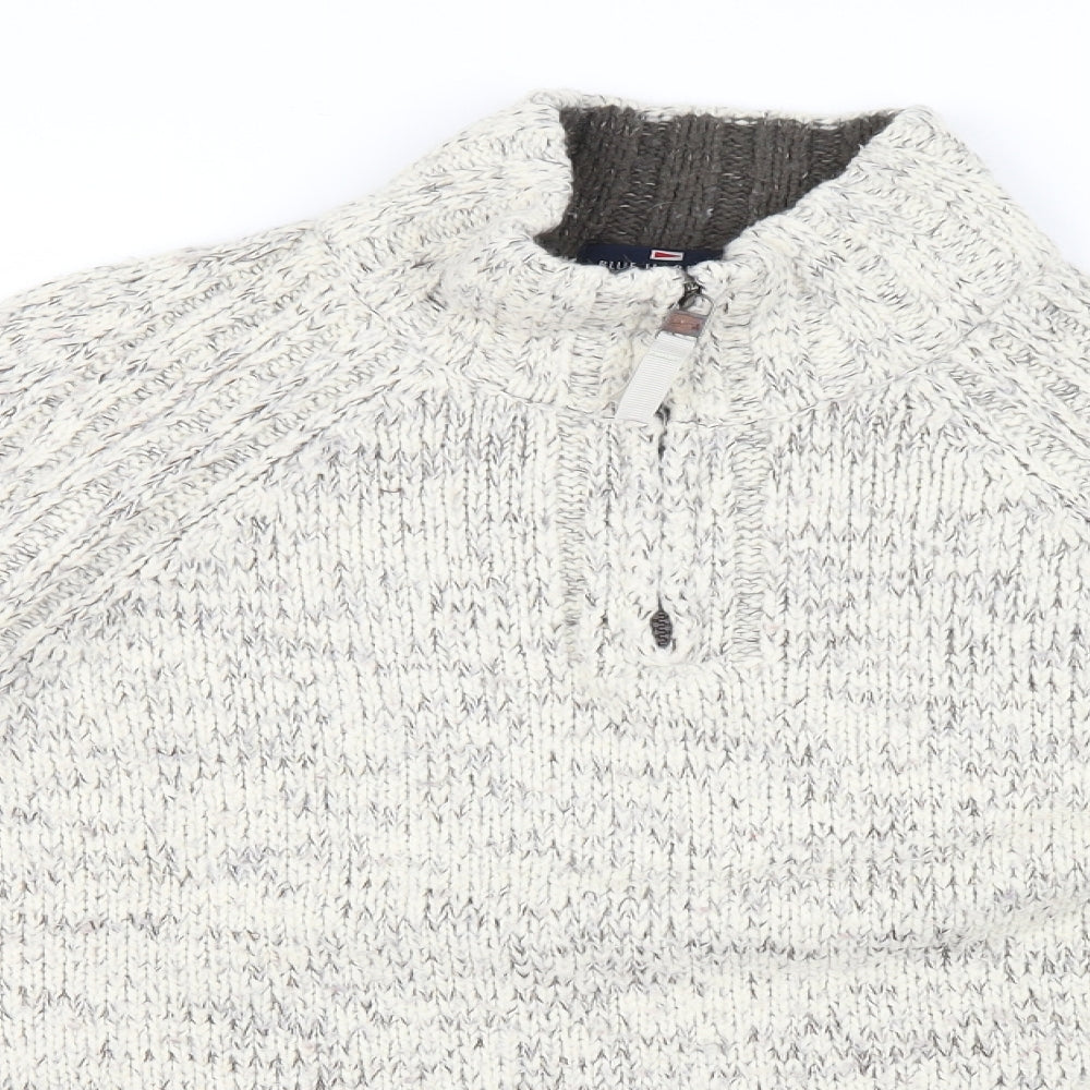 Marks and Spencer Mens Ivory  Knit Pullover Jumper Size M