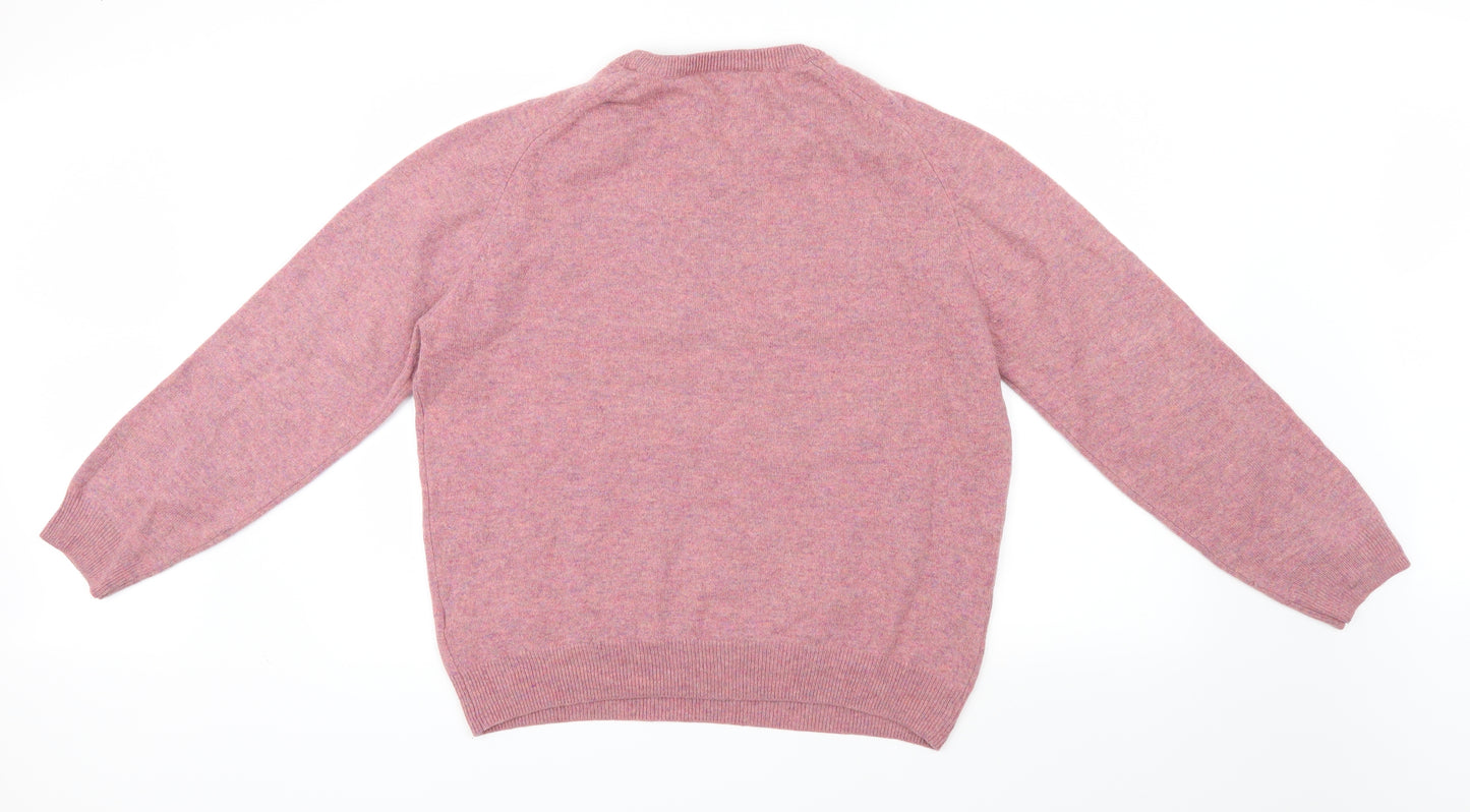 Marks and Spencer Mens Pink  Knit Pullover Jumper Size 2XL