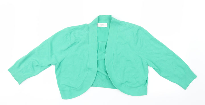 Wallis Womens Green Knit Cardigan Jumper Size L