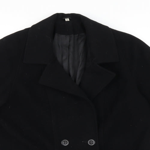 Preworn Womens Black   Pea Coat Coat Size 14