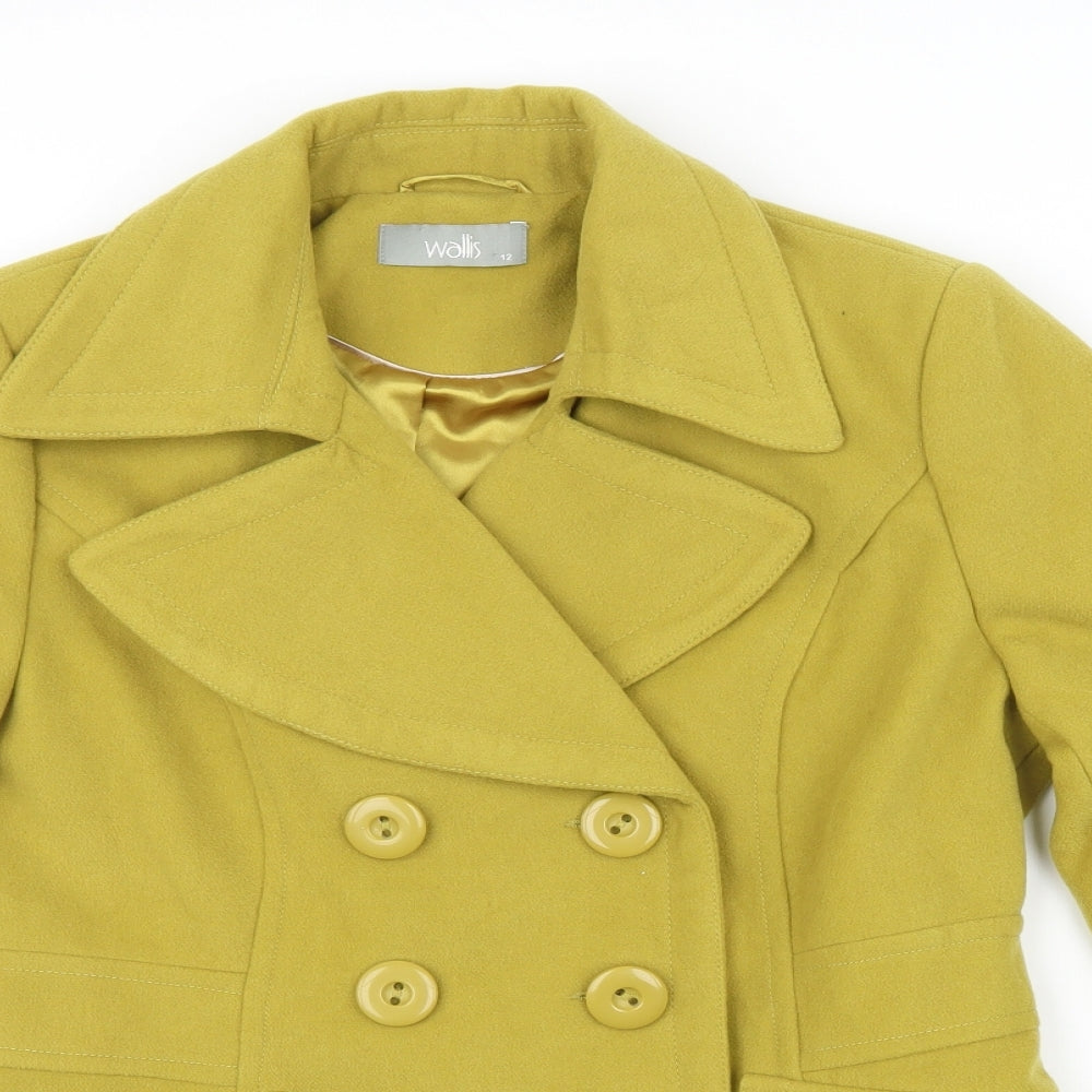 Wallis Womens Green   Jacket Coat Size 12