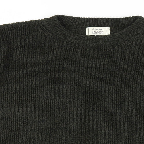 George Mens Green  Knit Pullover Jumper Size L
