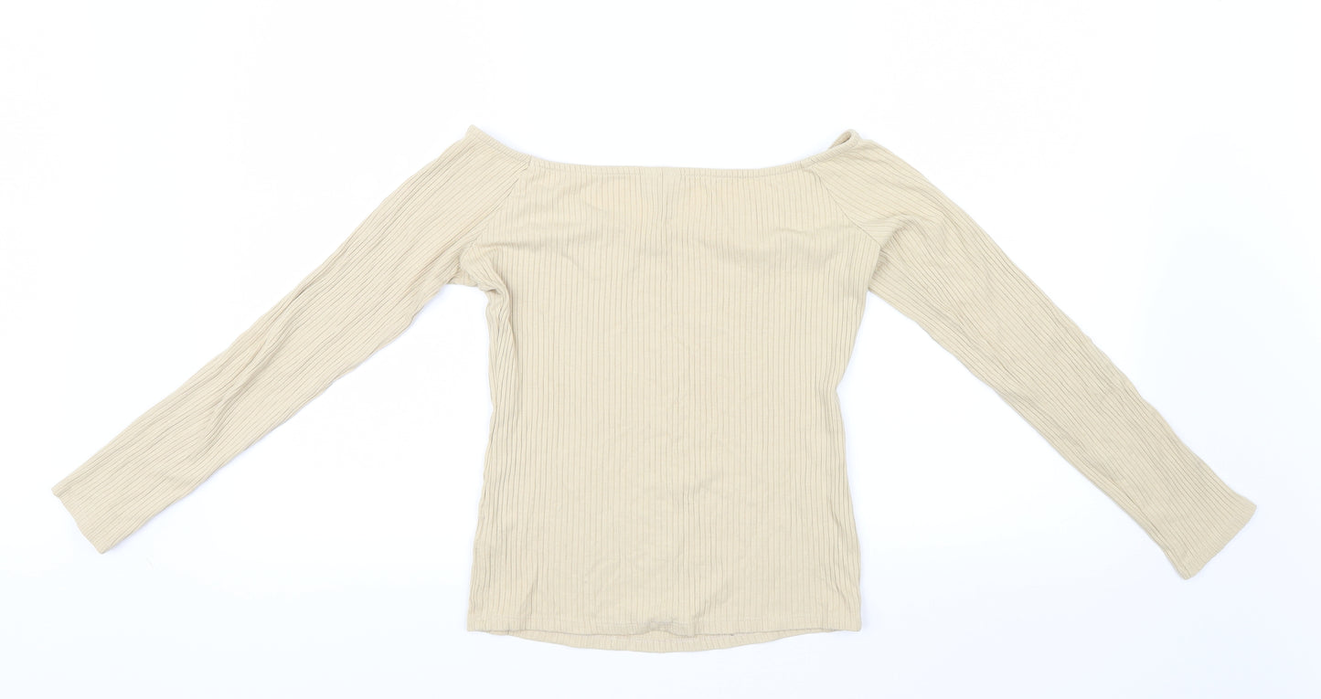 ASOS Womens Ivory   Basic T-Shirt Size 8