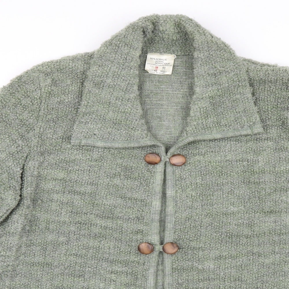 Preworn Womens Green   Pea Coat Coat Size 18