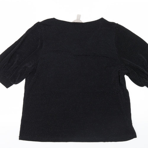 H&M Womens Black   Basic Blouse Size M