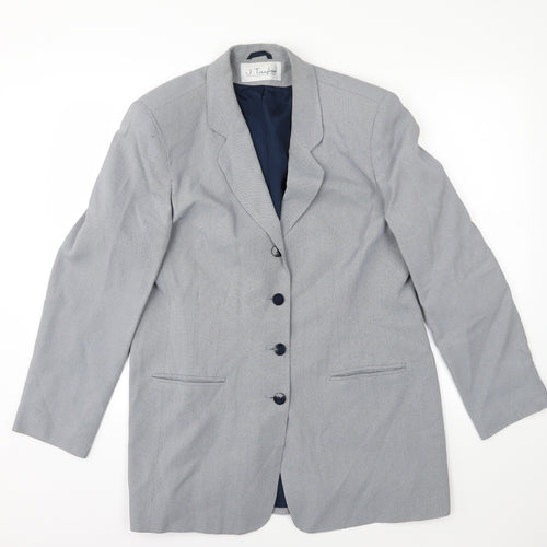 J Taylor Womens Blue  Rayon Jacket  Size 18