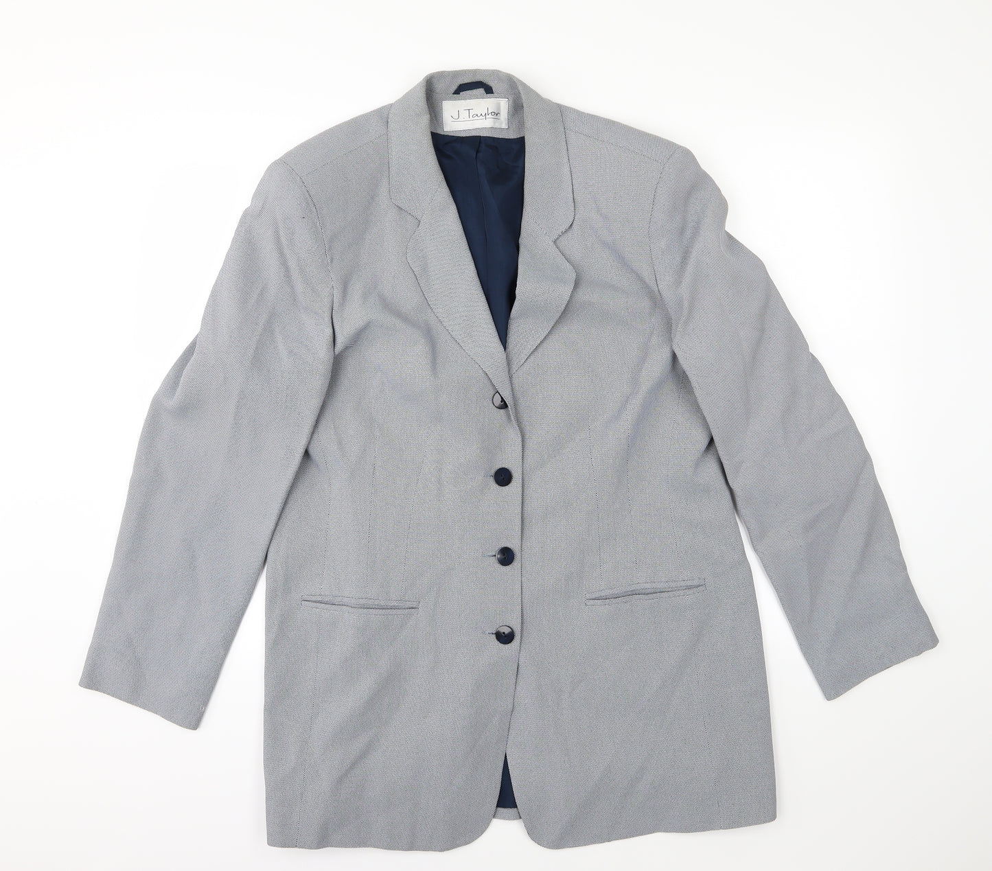 J Taylor Womens Blue  Rayon Jacket  Size 18