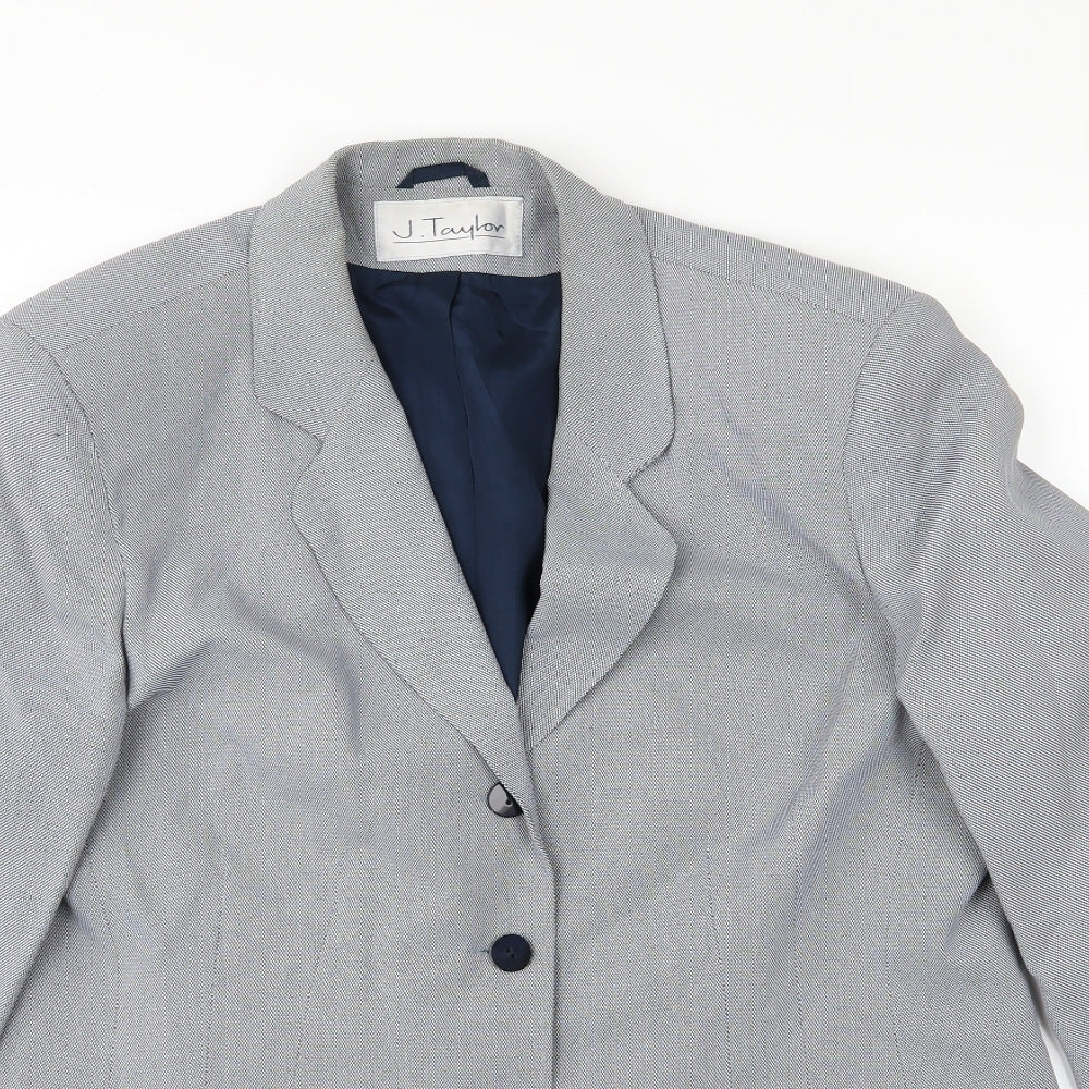 J Taylor Womens Blue  Rayon Jacket  Size 18