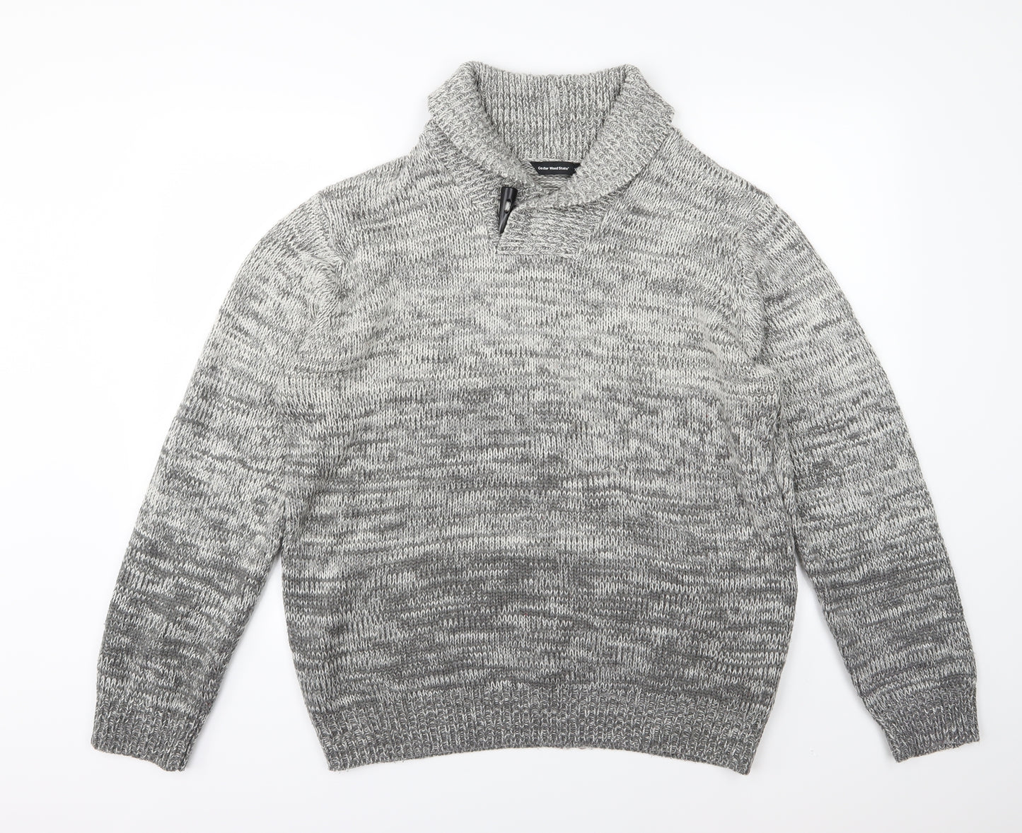Cedar Wood State Mens Grey  Knit Pullover Jumper Size XL