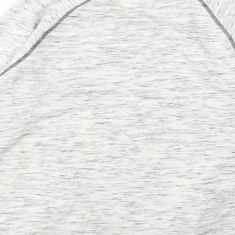 Sparkle & Fade Womens Ivory  Jersey Pullover Sweatshirt Size L