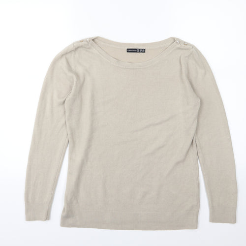Atmosphere Womens Beige  Knit Pullover Jumper Size 18
