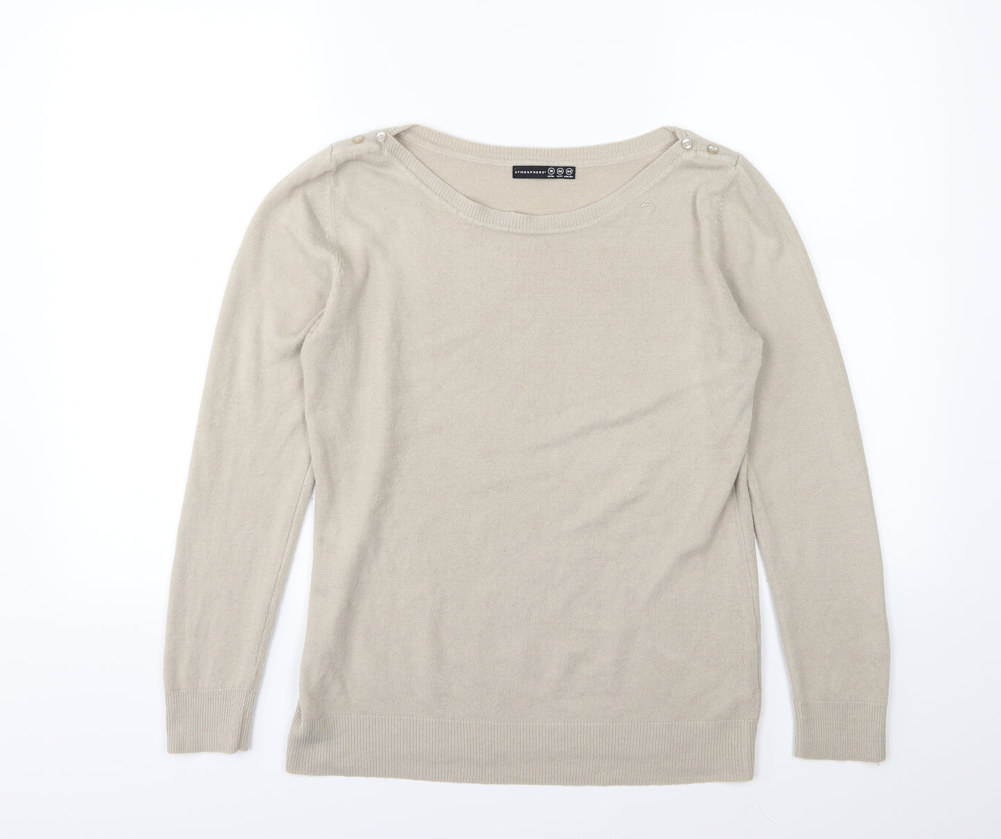 Atmosphere Womens Beige  Knit Pullover Jumper Size 18