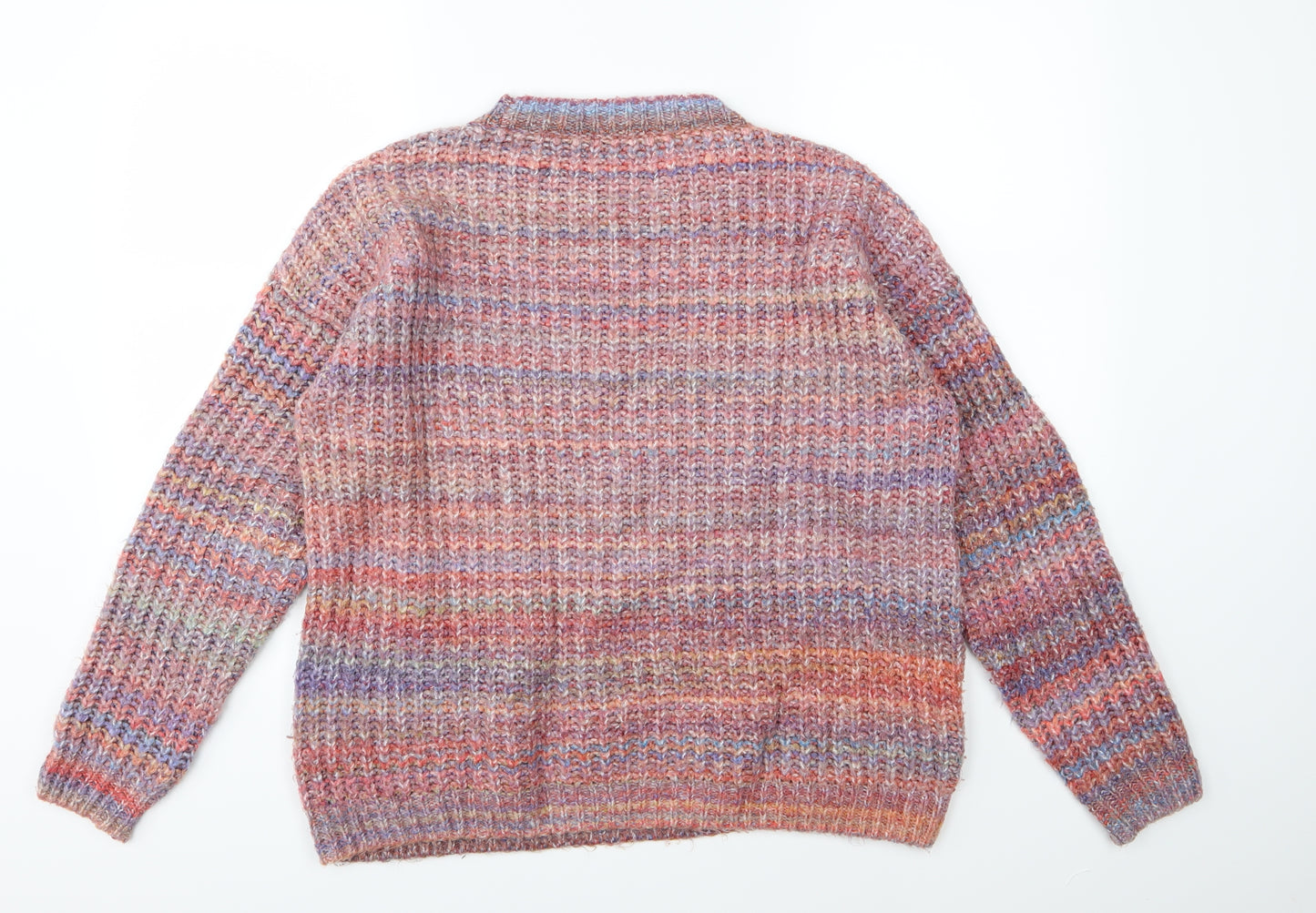 TU Womens Multicoloured Striped Knit Pullover Jumper Size 16