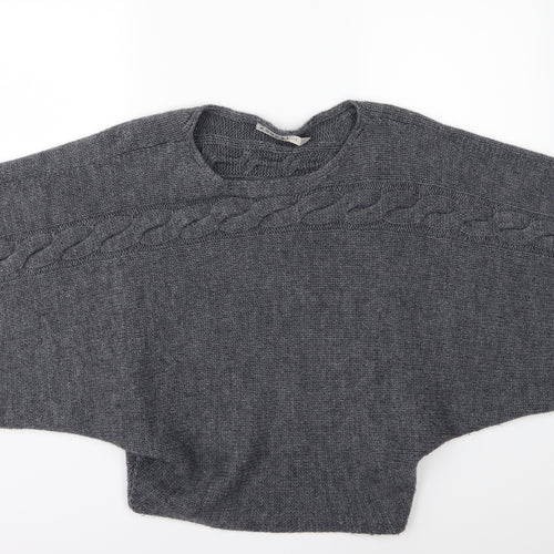 Kookai Womens Grey  Knit Pullover Jumper Size S