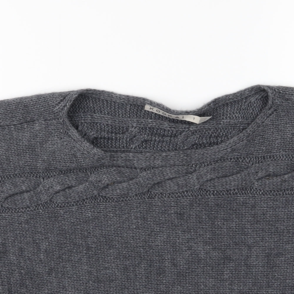 Kookai Womens Grey  Knit Pullover Jumper Size S