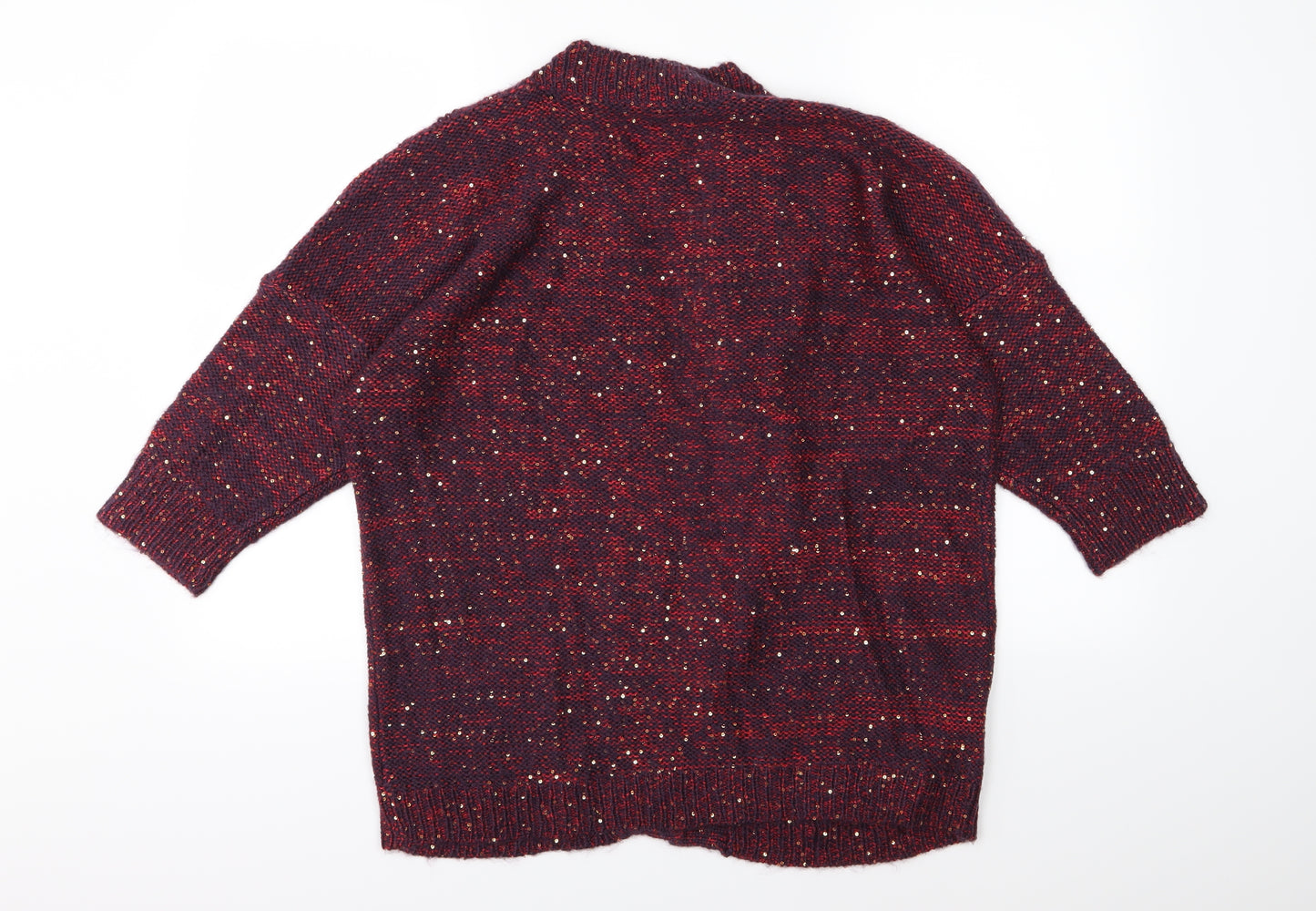 Marisota  Womens Purple  Knit Cardigan Jumper Size 16