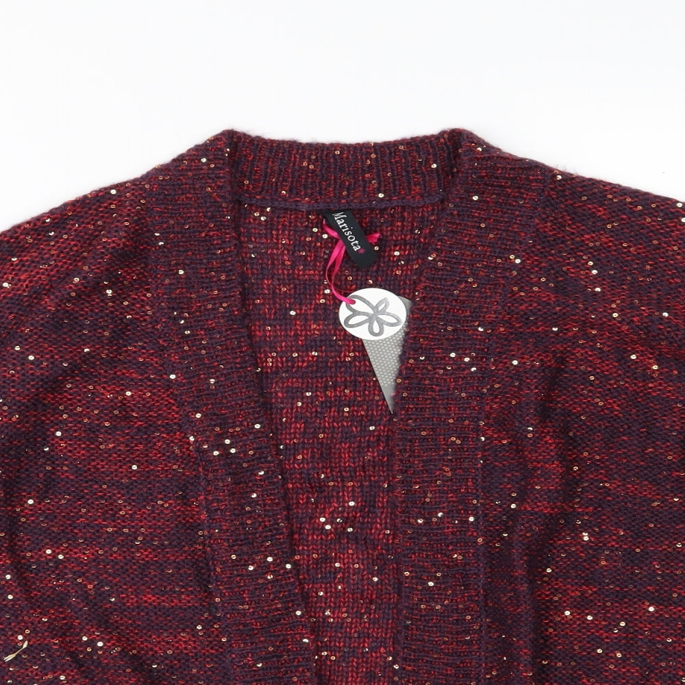 Marisota  Womens Purple  Knit Cardigan Jumper Size 16