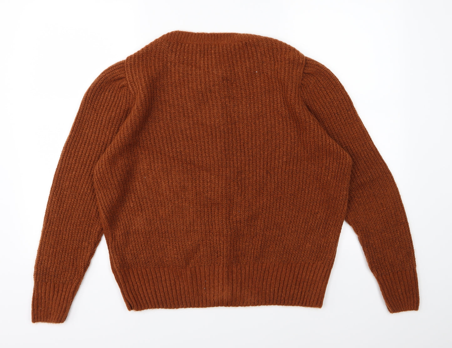 TU Womens Brown  Knit Cardigan Jumper Size 16
