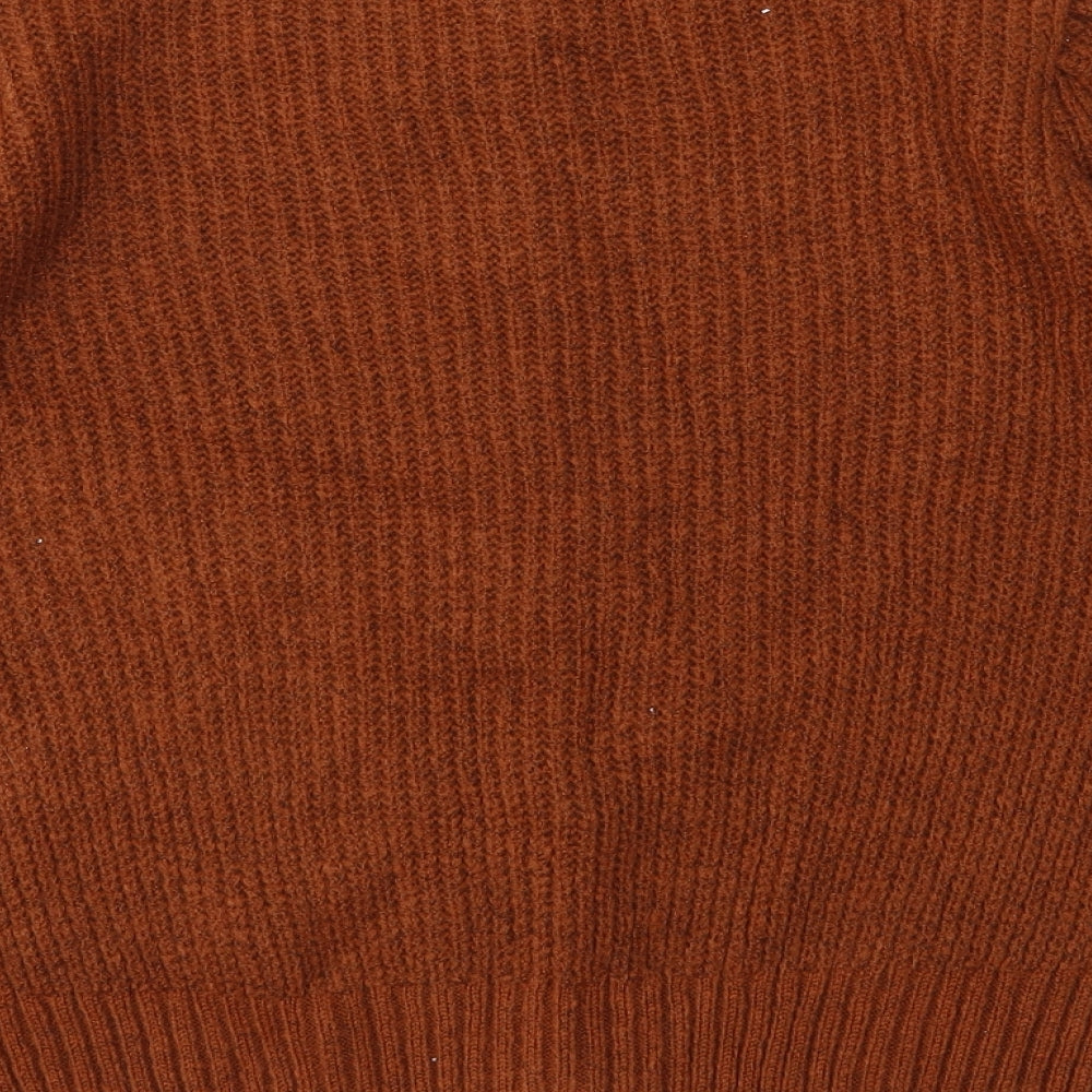 TU Womens Brown  Knit Cardigan Jumper Size 16