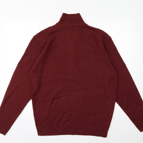 Premier man Mens Red  Knit Pullover Jumper Size M