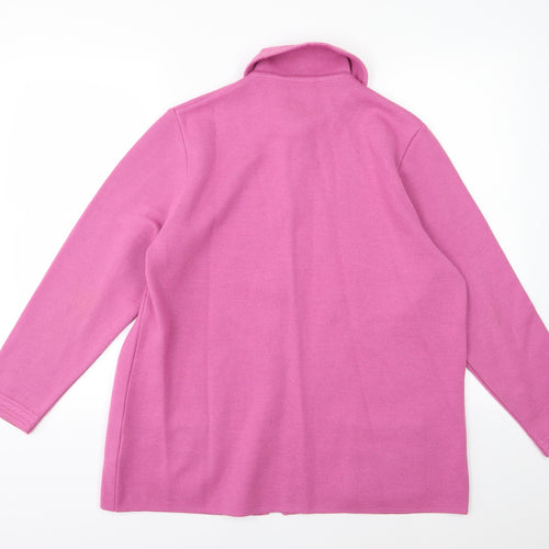 Riddella Womens Pink  Knit Cardigan Jumper Size 16
