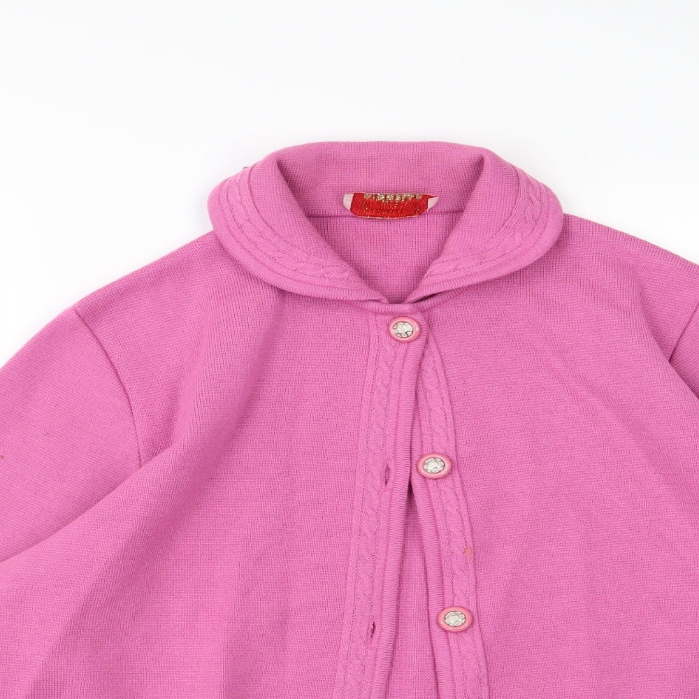 Riddella Womens Pink  Knit Cardigan Jumper Size 16
